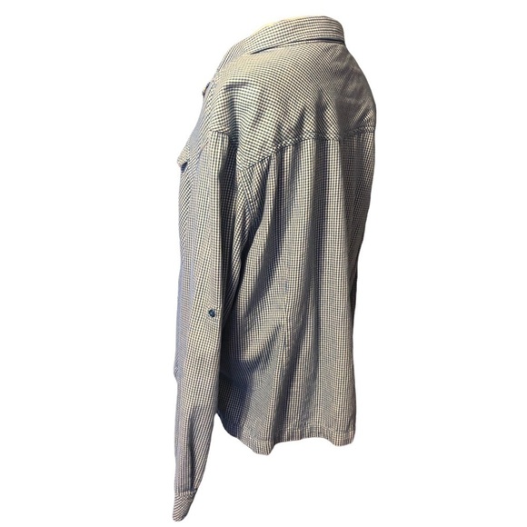 Magellan Sportswear 100% Cotton Blue Plaid Button Down Long Sleeve Shirt XL - Picture 3 of 8